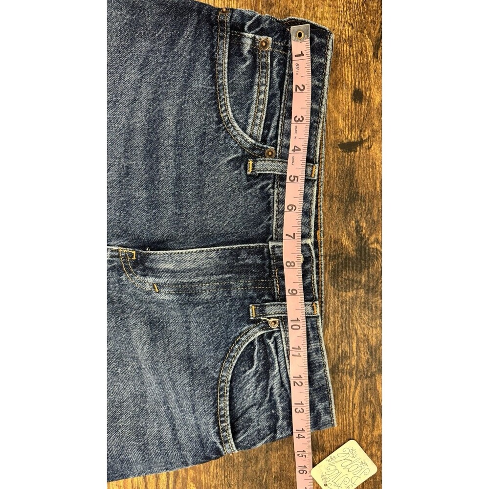 Free People Bailey Denim raw hem Mini Skirt- Size 26 NWT - Picture 4 of 15